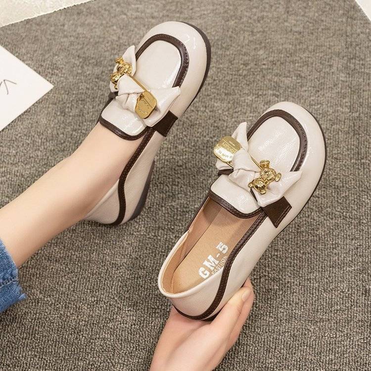 Genuine Leather Doug Shoes 2024 New Spring Summer Shoes Women Slip-on Comfortable Loafers One Pair of Shoes for Two Uses Shoes Women