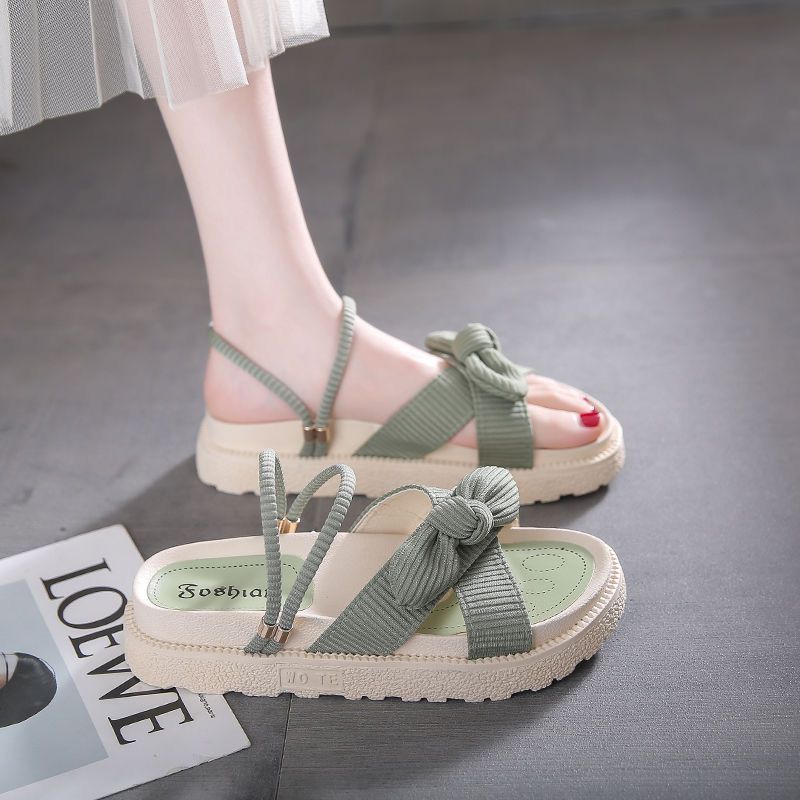 Women's Sandals 2023 New Summer Good-looking Outer Wear Internet Celebrity Ins Thick Bottom Non-Slip Integrated Two-Way Sandals for Women