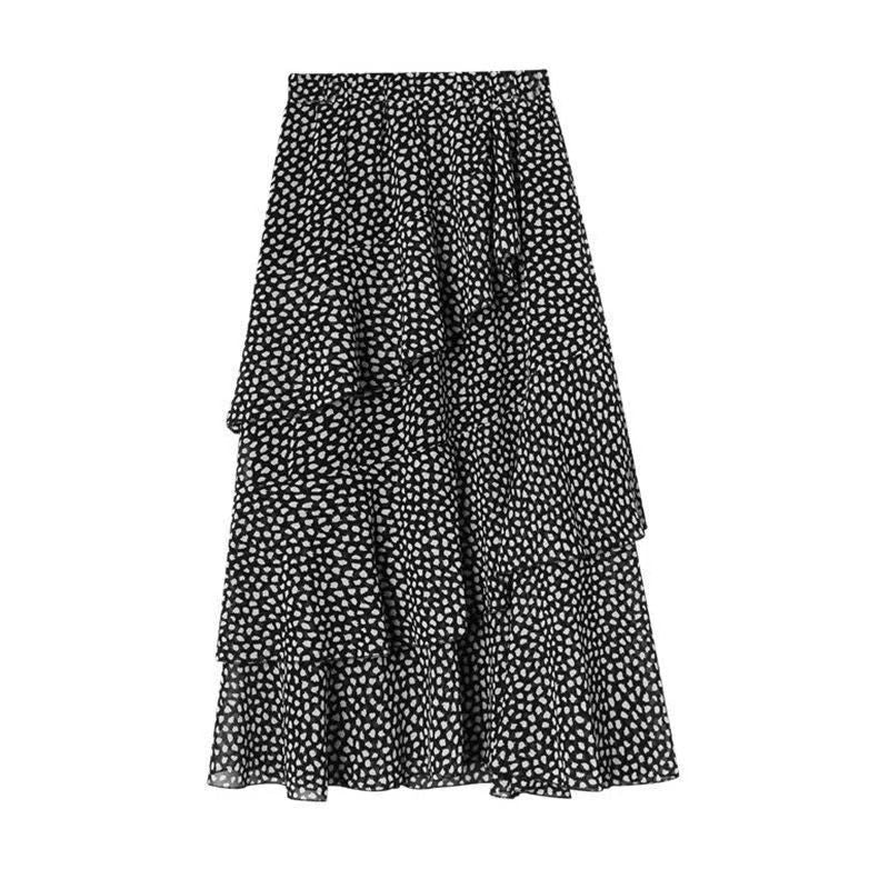 Long Western Style T-shirt Skirt Short Sleeve 2023 New Women's Summer Temperament Waist-Controlled Slimming Split Knee-Length Dress