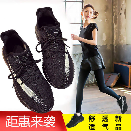 Running Shoes Women's Summer and Autumn Students Korean Style Mesh Gym Versatile Lightweight Soft Bottom Non-Slip Black Casual Sneakers