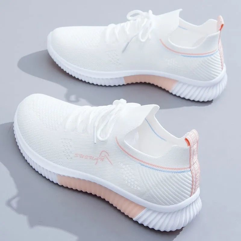 Women's White Shoes 2024 New Summer Women's Casual Shoes All-Match Soft Bottom Mesh Shoes Women's Shoes Breathable Sneakers