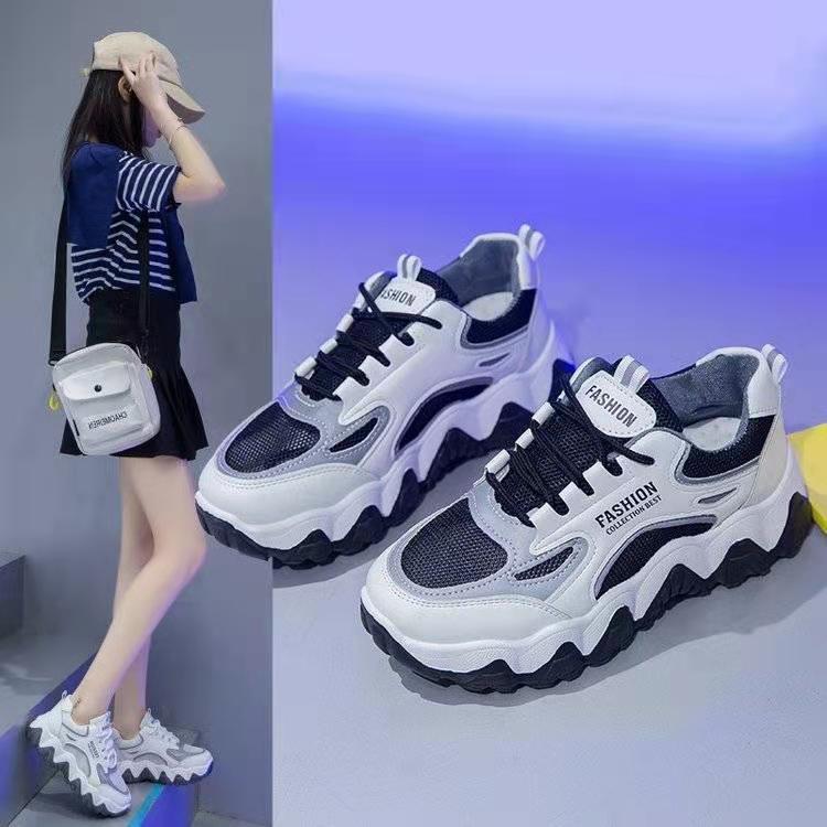 Daddy Shoes for Women Ins Trendy Spring 24 New Popular Online Red Super Popular Wave Platform Muffin Sneakers Travel Shoes