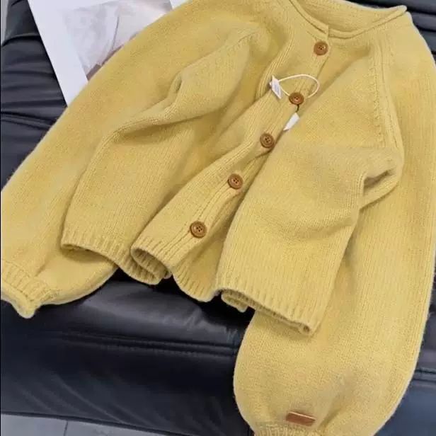 MILLI MILLU Small Sized Man's Wear Yellow Outerwear Knitwear Soft Glutinous Advanced Lazy Sweater Autumn and Winter