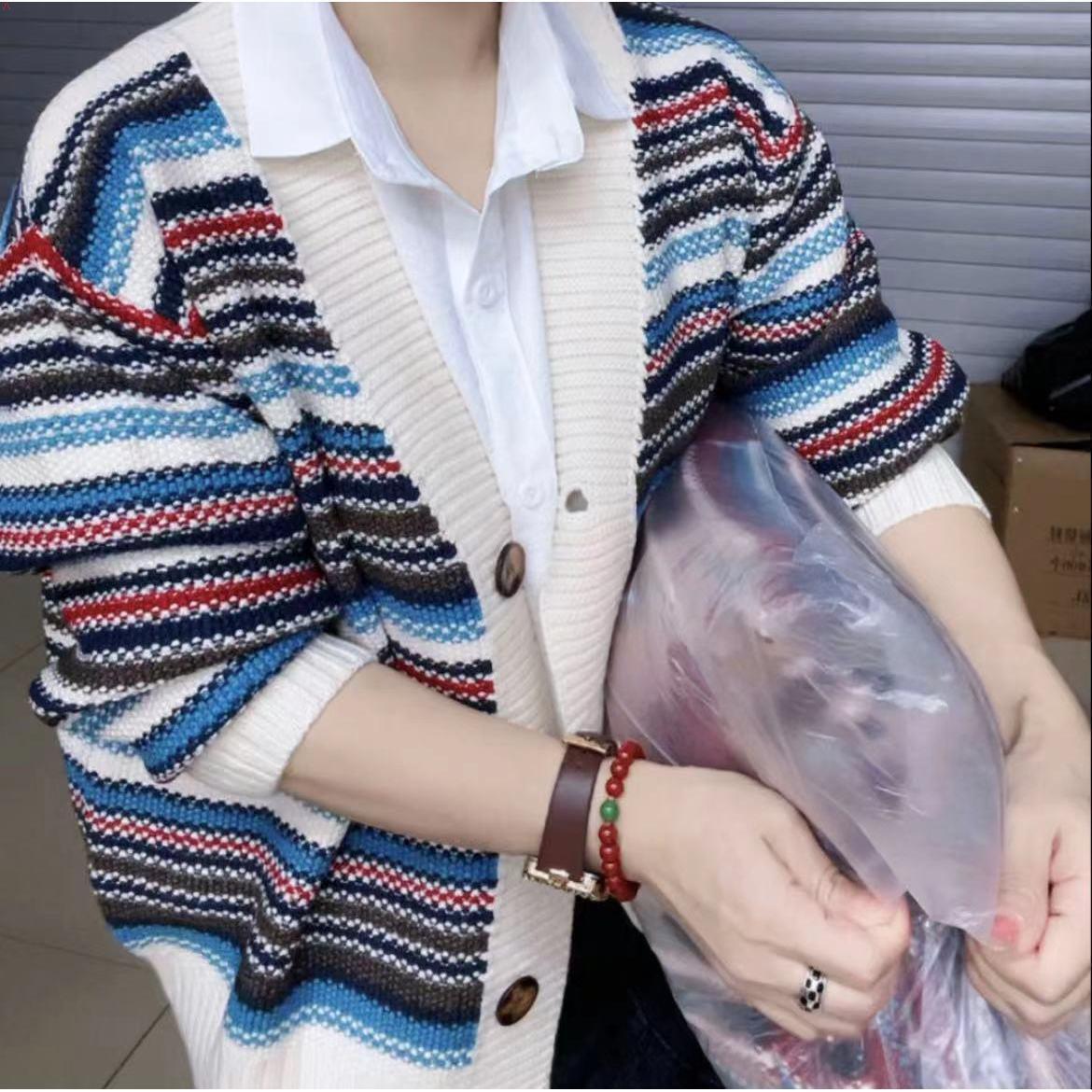 Dệt Kim Cardigan Áo Khoác Nữ Phong Cách Phương Tây