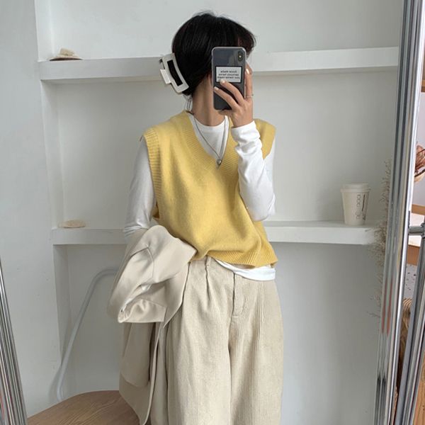 Áo Len Cardigan Nữ 2024 Đầu Thu Mới Cách Học Dệt Kim Top